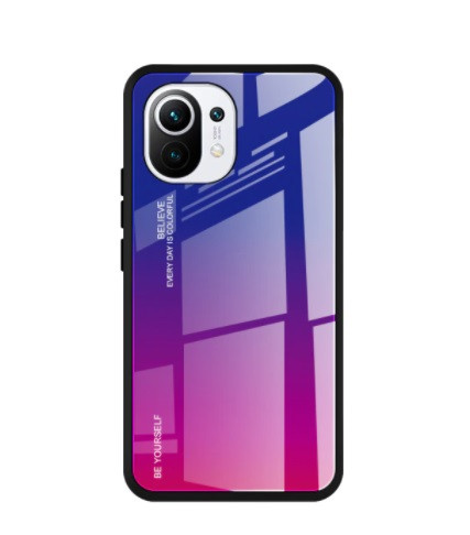 Чехол Gradient для Xiaomi Mi 11 Lite purple-rose