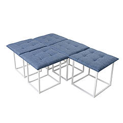 Пуф "Куб" 5 в1 (чорничний) ()