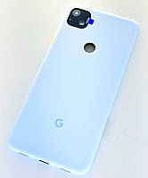 Задня кришка Google Pixel 4a, блакитна, Barely Blue, оригінал (Китай) + скло камери