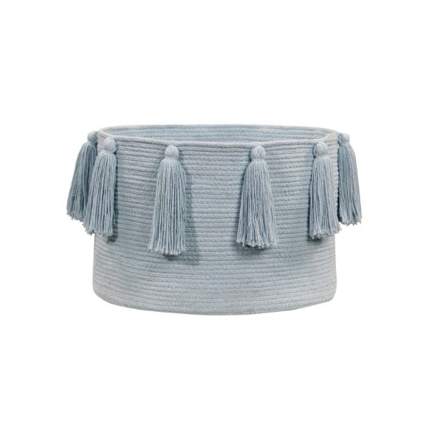 Lorena Canals - Корзина Tassels Soft Blue  30 x 45 x 45