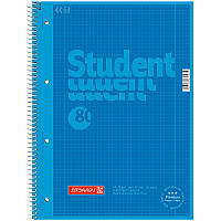 Коледж-блок А4 Premium, кл., 80 лист., синій