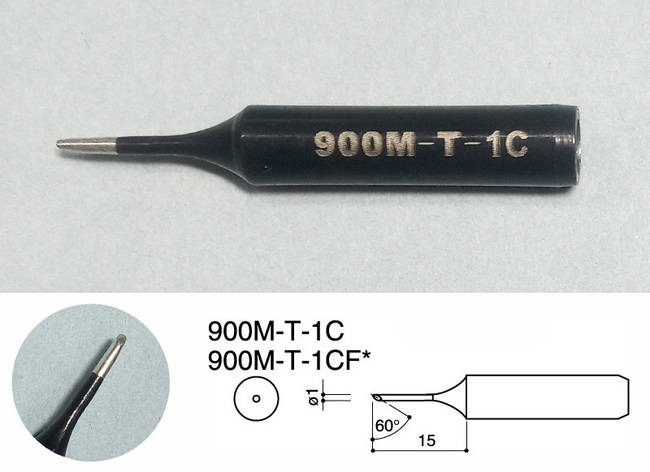Жало JY 900M-T-IC (конус, зріз) для паяльника 900M серії, фото 1