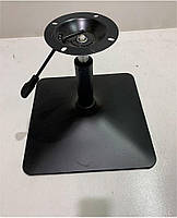 Стілець Toni 4BK-Base червоний 1007 шкірозамінник на чорній квадратній опорі з регулюванням висоти сидіння, фото 3