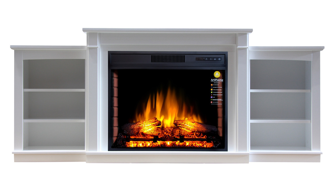 Камінокомплект ArtiFlame VOGUE TV STAND AF28 БІЛИЙ Б'ЯНКО