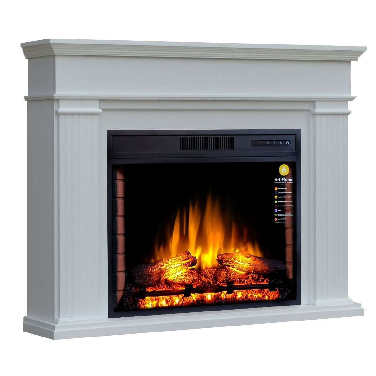 Камінокомплект кутовий ArtiFlame ANDANTE CORNER AF28 БІЛИЙ ВАНІЛЬ