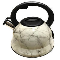 Чайник металлический со свистком 3л Edenberg EB-1350 (мраморный)