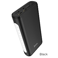 Повербанк с фонариком HOCO Snowflake J60 30000mAh |4USB/Type-C/Lightning, 2A| Черный