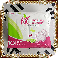 Прокладки Normal Clinic Ultra Fresh Silk&Dry Light 240 мм. 3 кап./10 шт. NCF01B № 302833