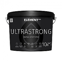 Фарба інтер'єрна для стін ELEMENT PRO ULTRASTRONG (біла В1) 10 кг