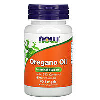 Now Foods, Oregano Oil (90 капс.), масло орегано