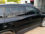 Дефлектори вікон (вітровики) Volkswagen Tiguan 2007-2016 (Autoclover A188), фото 9