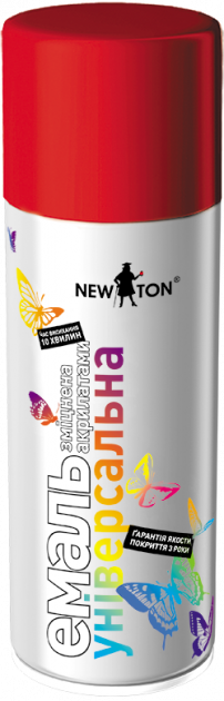 Фарба NewTon універсальна №3020 червона 400мл, фото 1