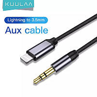 Кабель Lightning KUULAA AUX для iPhone Lightning to 3.5 mm 1.5 м Black (С402)