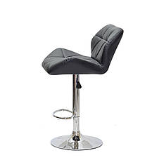 Барний стілець Paris екошкіра чорний колір Bar CH - Base, з регулюванням висоти і підніжкою, фото 3
