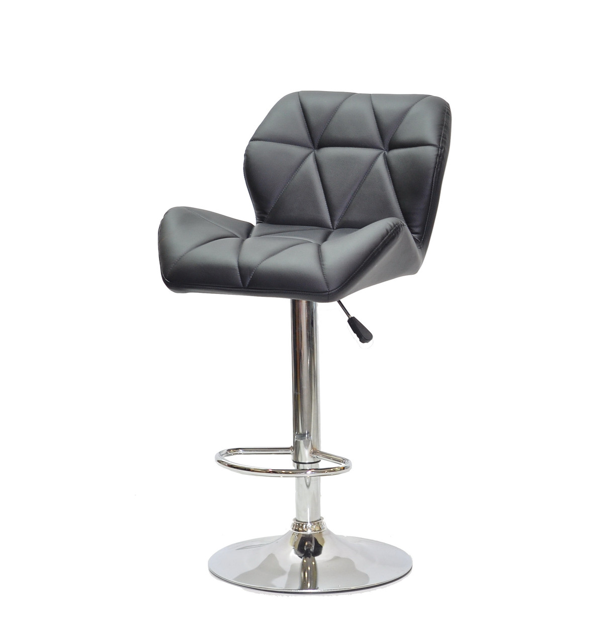 Барний стілець Paris екошкіра чорний колір Bar CH - Base, з регулюванням висоти і підніжкою