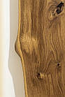Розсувні двері з дерева дуба з епоксидною смолою на амбарном розсувному механізмі, фото 6