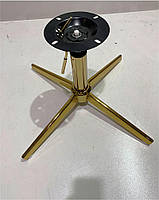 Стілець Arno GD-Modern Base шкірозамінний 1010 на золотій хрестовині зі стопами, фото 6