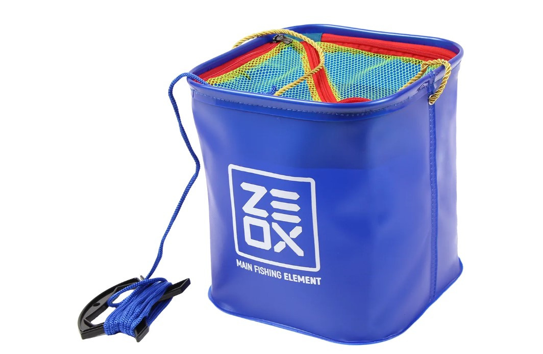 Відро для риболовлі Zeox Bucket With and Rope Mesh 8л