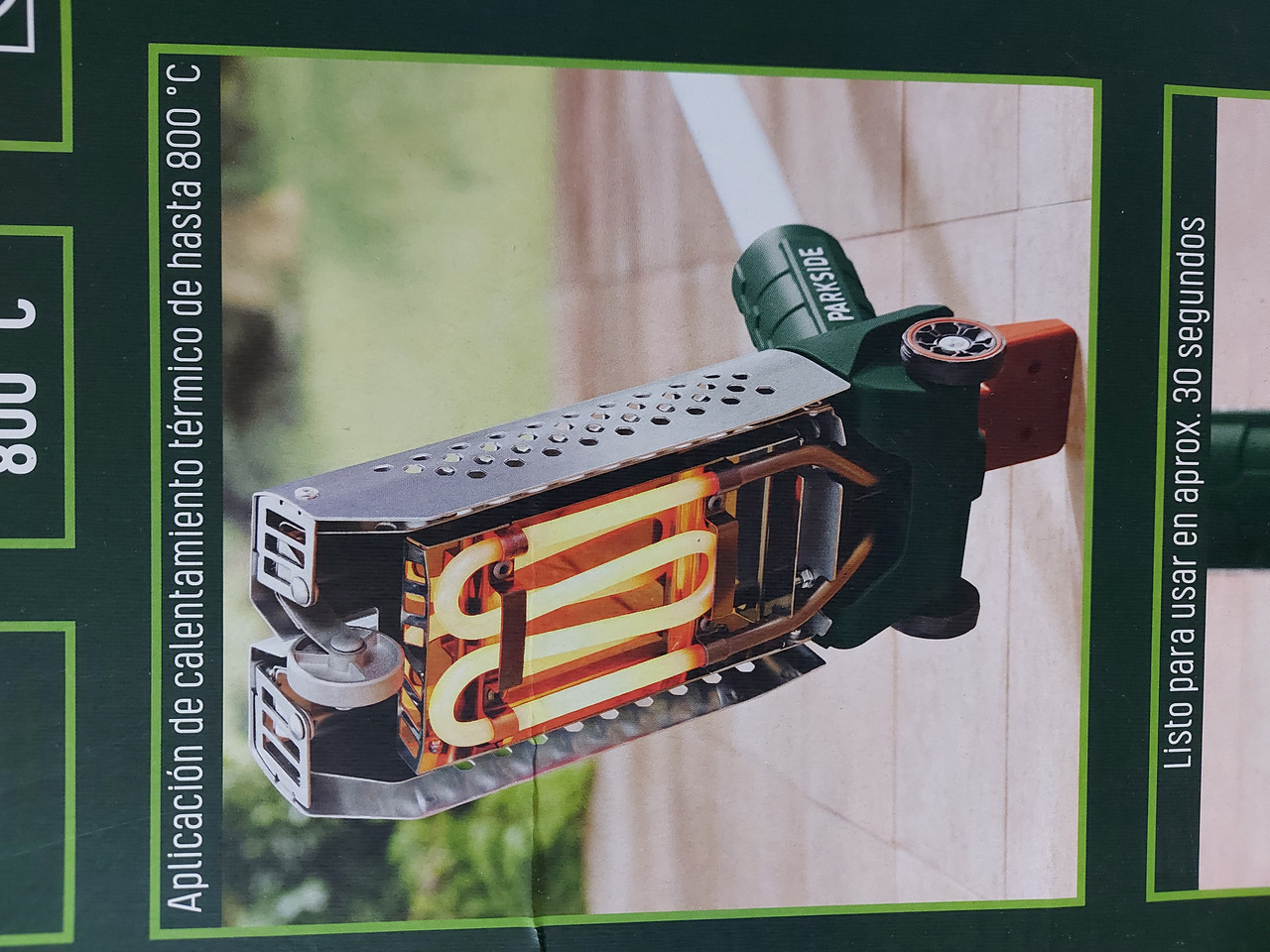 Термический уничтожитель сорняков Parkside PUV 1100 A1,без оригінальної