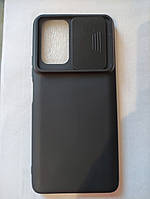 Чохол бампер матовий зі шторкою для камери Xiaomi Redmi Note 10 Pro Колір Чорний