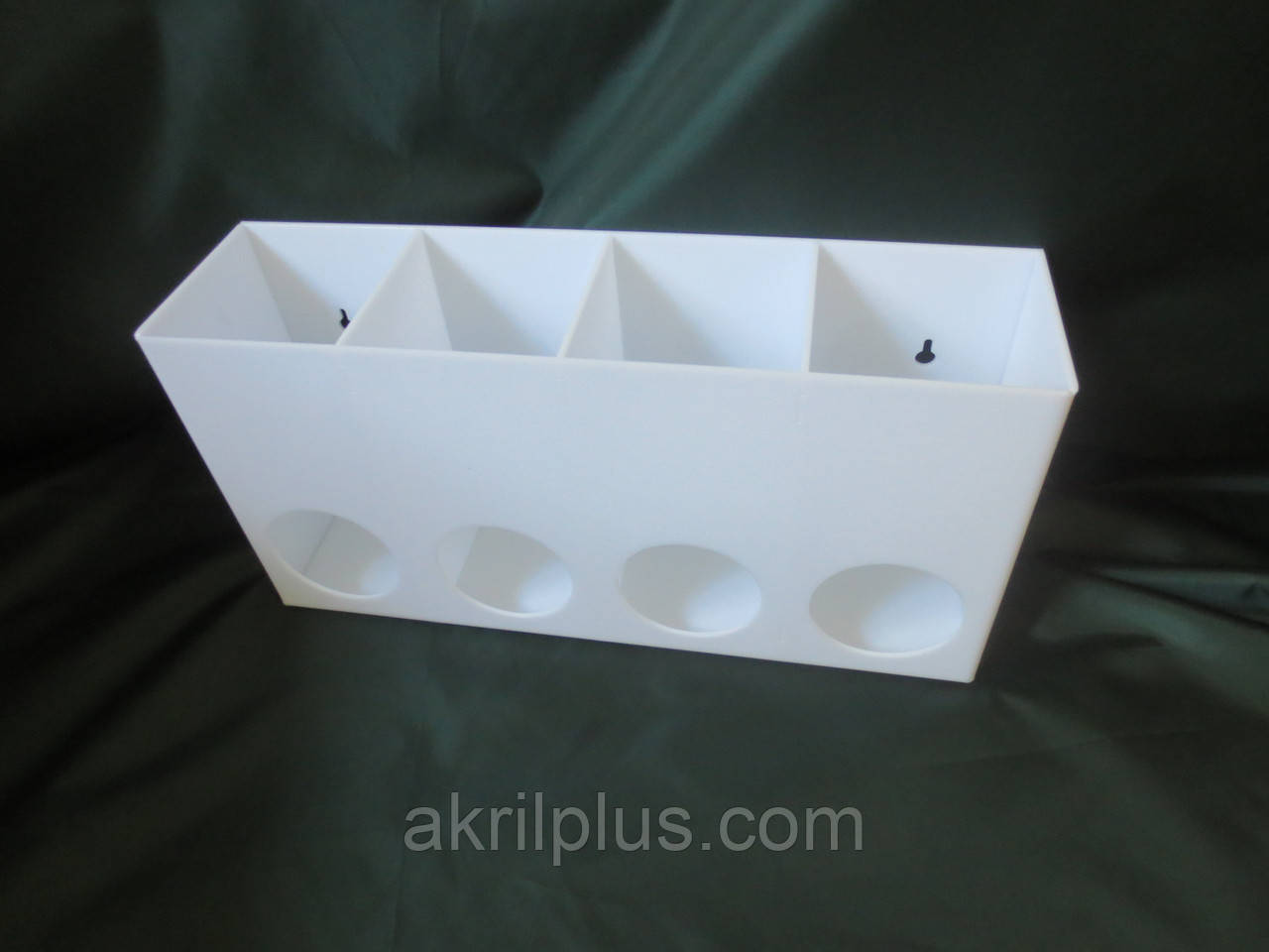 Диспенсер для бахіл на 4 секції настінний білий, фото 1