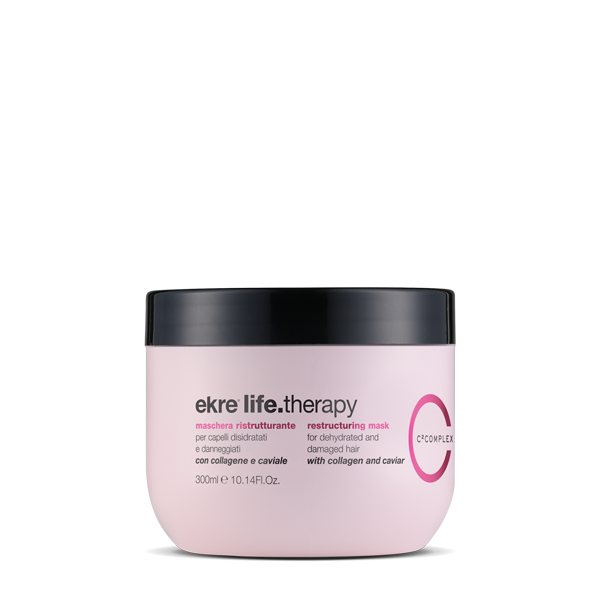 Маска для реконструкції пошкодженого волосся EKRE Life.Therapy Mask 300 мл, фото 1