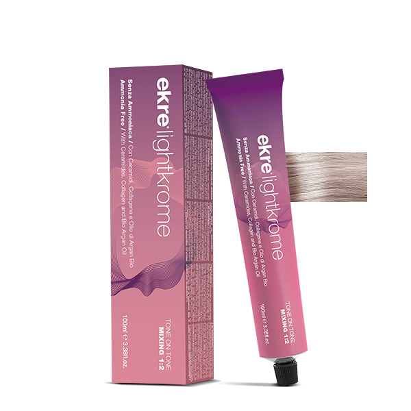 Крем-фарба безаміачна для волосся EKRE Lightkrome №10/21 Vodka Ice 100 мл, фото 1