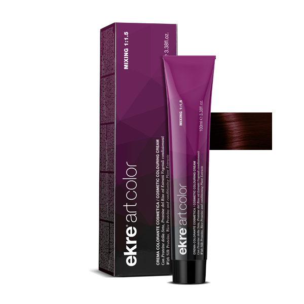 Крем-фарба для волосся EKRE Art Color Cream №4/62 Scarlet Red Brown 100 мл