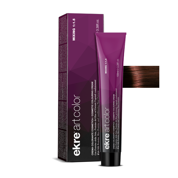 Крем-фарба для волосся EKRE Art Color Cream №6/34 Tobacco Dark Blonde 100 мл, фото 1