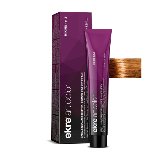 Крем-фарба для волосся EKRE Art Color Cream №8/34 Light Tobacco Blonde 100 мл, фото 1