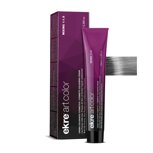 Крем-фарба для волосся EKRE Art Color Cream Metal Shiny Silver 100 мл