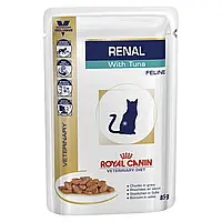 Влажный корм для кошек, при заболеваниях почек Royal Canin Renal 85 г (тунец)