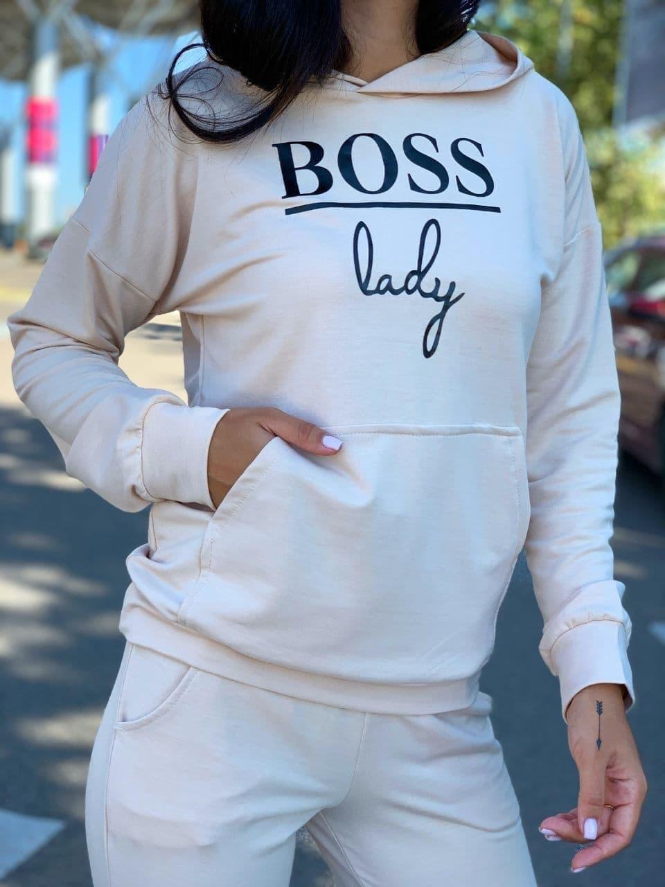 Зручний спортивний костюм Lady Boss Beige