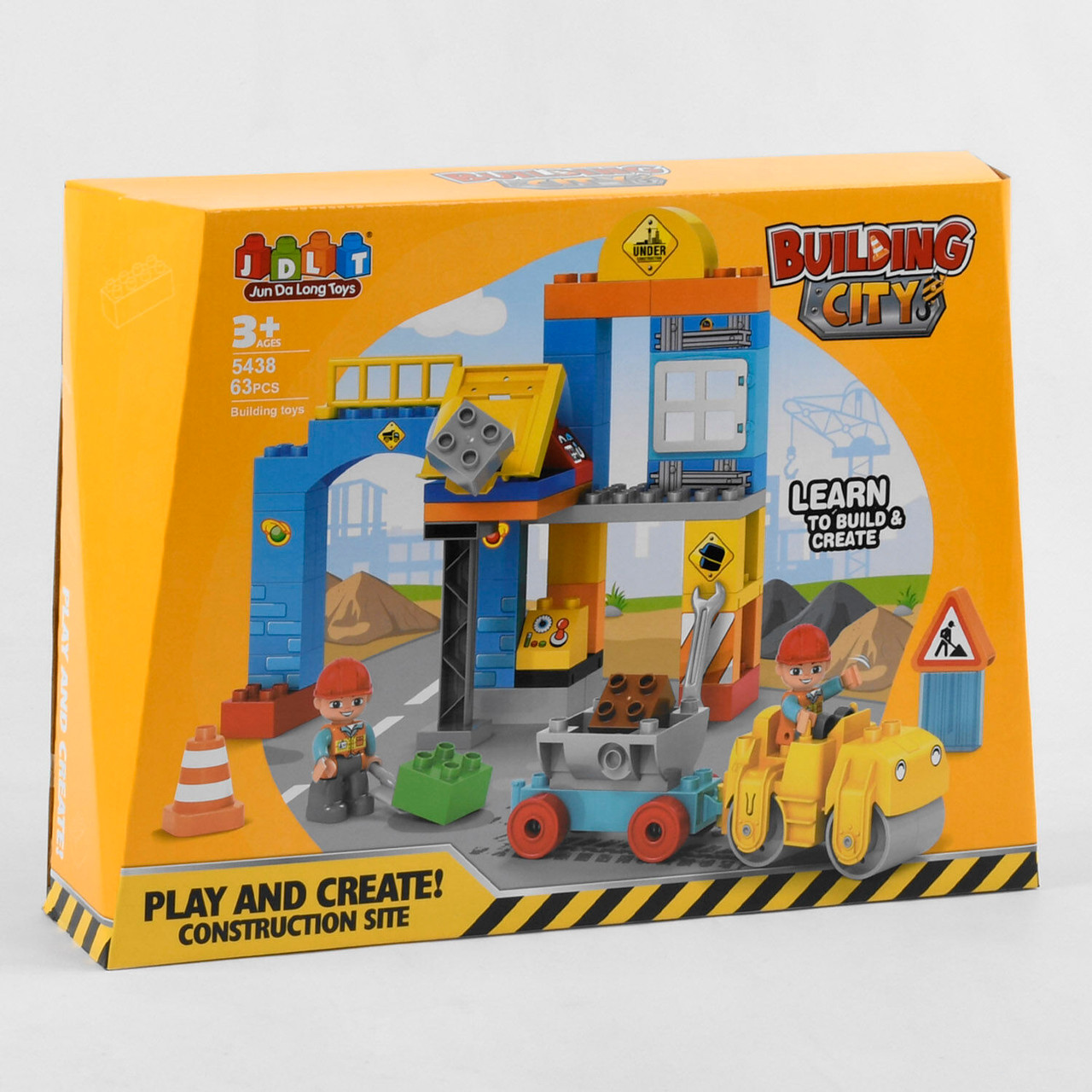 Конструктор будівельний майданчик 63 деталі JDLT 5438