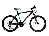 Велосипед Azimut Spark 26 FR/D 20 рама .Черно-зеленый