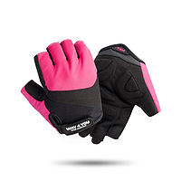 Спортивные фитнес перчатки для зала Pink w-1752M