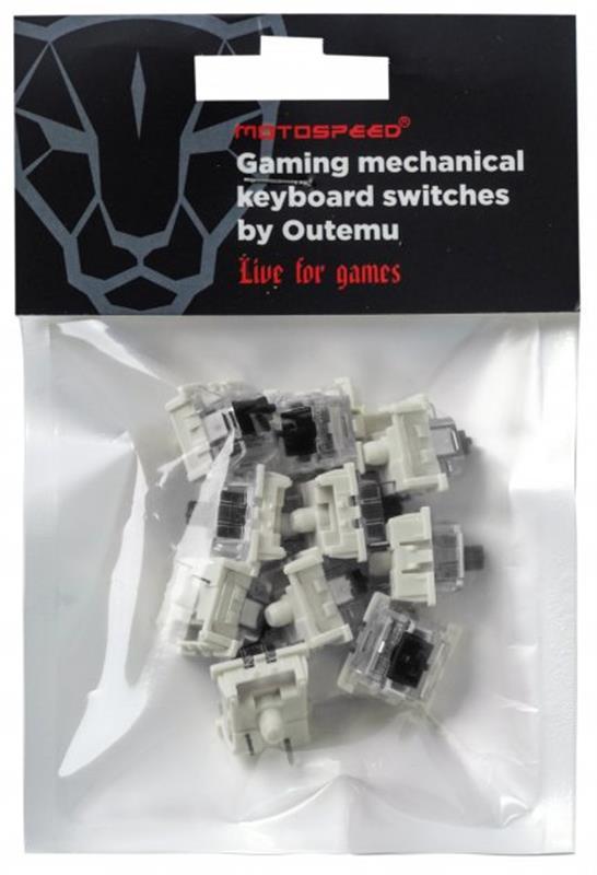 Набір перемикачів Motospeed Outemu Black (mtsw10bck), фото 1