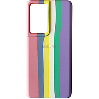Силиконовый чехол Silicone Cover Full Rainbow для Samsung Galaxy A52/ Самсунг А52