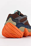 Чоловічі / жіночі кросівки Adidas Yeezy 500 Enflame, унісекс шкіряні кросівки адідас ізі 500 замшеві, фото 7