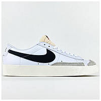 Мужские кроссовки Nike Blazer Mid '77 Low Vintage, белые кожаные кроссовки найк блейзер мид 77