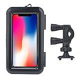 Тримач телефону вологозахищений для мотоцикла велосипеда на кермо, фото 5