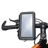 Тримач телефону вологозахищений для мотоцикла велосипеда на кермо, фото 2