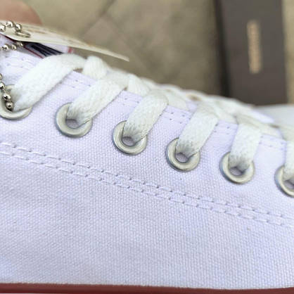 Converse All Star cotton В'єтнам білі низькі чоловічі кеди унісекс 41 р — 45 р, фото 6