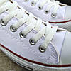 Кеди кросівки Converse All Star cotton білі В'єтнам низькі чоловічі унісекс 41 р — 45 р, фото 7