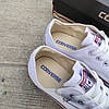 Кеди кросівки Converse All Star cotton білі В'єтнам низькі чоловічі унісекс 41 р — 45 р, фото 9
