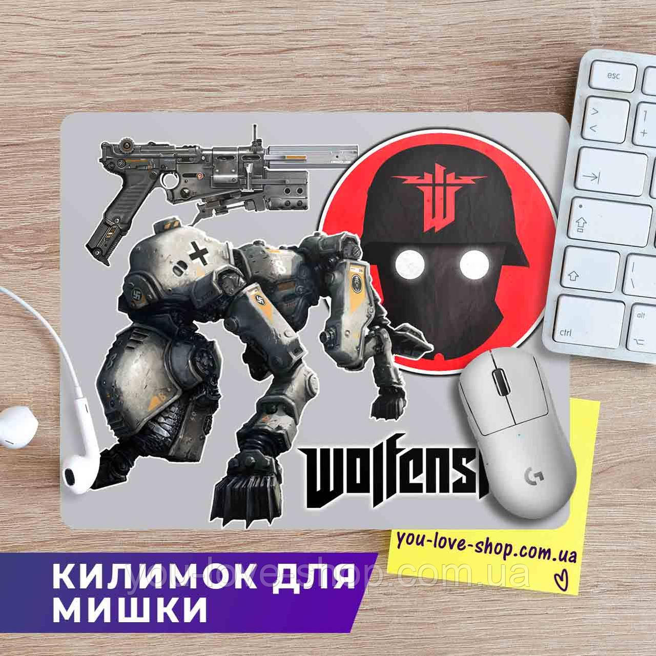 Килимок для мишки 30*20 см Wolfenstein "Шолом" Вольфнштейн