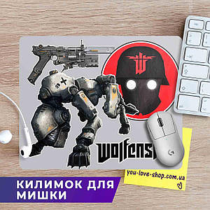 Килимок для мишки 30*20 см  Wolfenstein "Шолом" Вольфнштейн