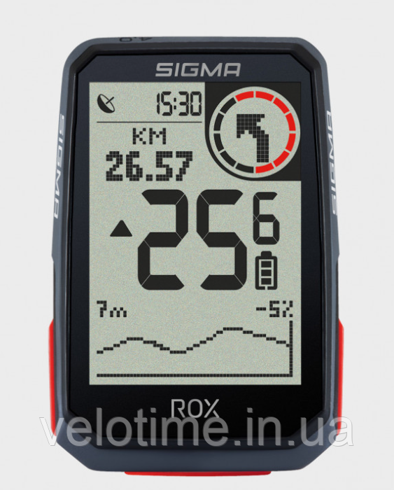 Комп'ютер Sigma Sport ROX 4.0 HR Set (чорний)