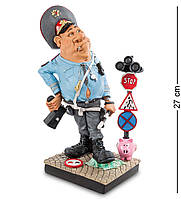 Статуэтка красивая из полистоун Полицейский 27 см Фигурка Профессии The Comical World