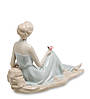 Фарфорова статуетка Дівчина Ніжні почуття 17 см Pavone, фото 2